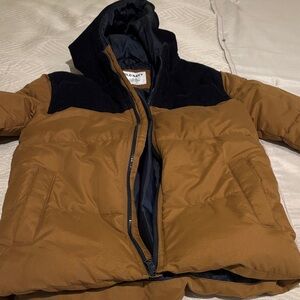 Old Navy Brown and Black Kids Puffer Jacket